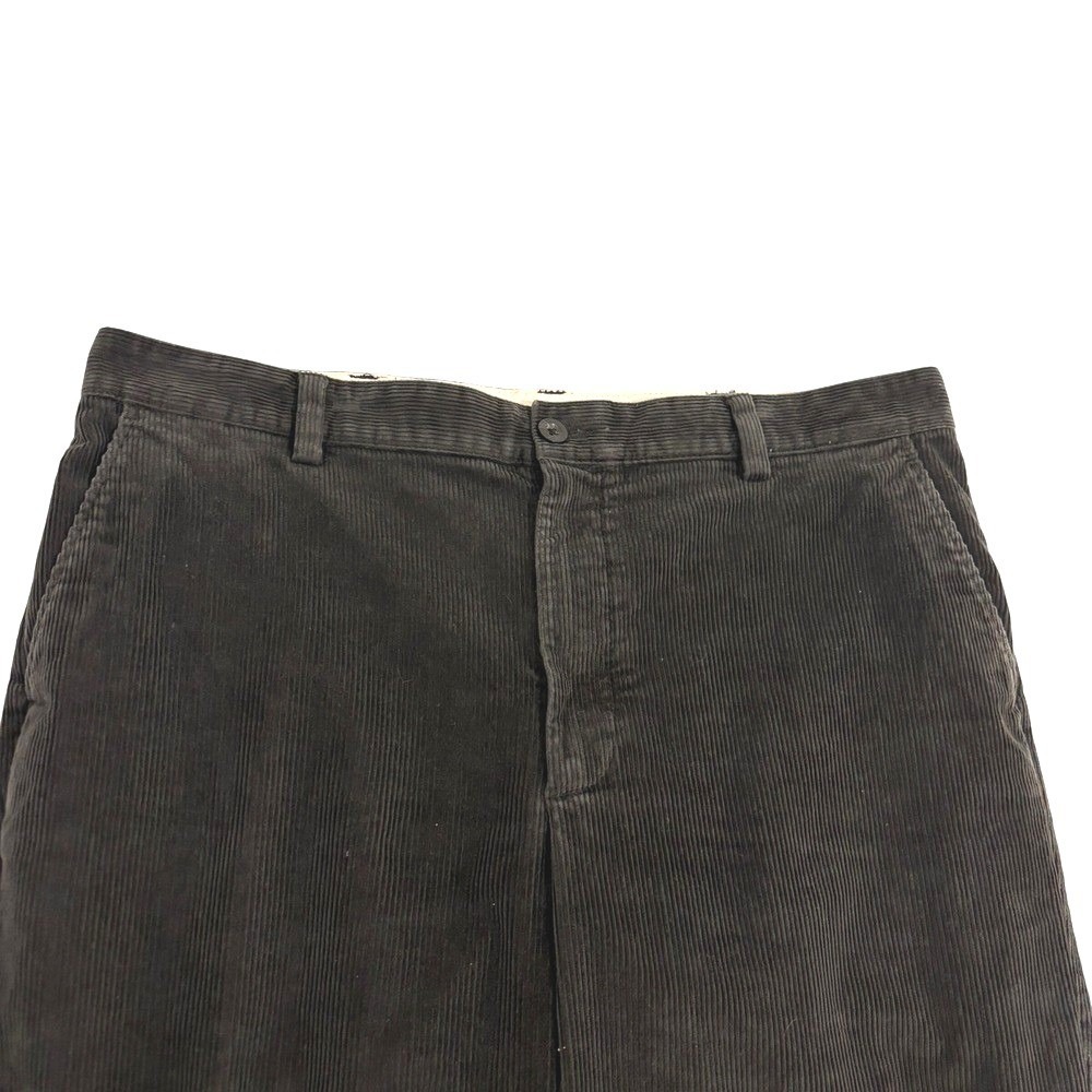 LL Bean Black Corduroy Chino Pants Mens 38x31 Classic Fit Thick Cotton Stretch - Picture 5 of 11